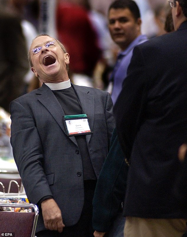 Now the twice-divorced bishop happily wears purple nail polish in front of his congregation and serves as a bridge between the LGTB community and the Episcopal Church.  He has reflected on how 'God called me out'