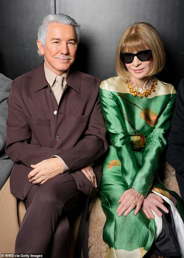 Anna attended the Giambattista Valli Haute Couture Spring/Summer 2024 show with Moulin Rouge director Baz Luhrmann