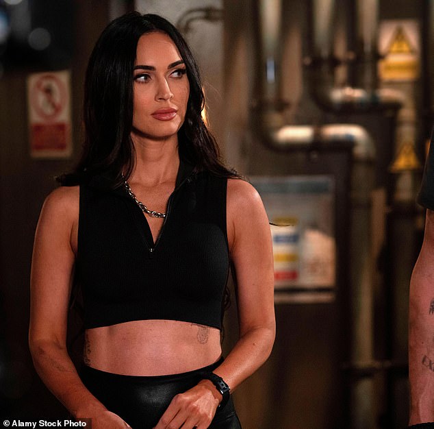 Megan Fox was nominated for Worst Actress for Johnny & Clyde and was also listed in the Worst Supporting Actress category for her acting in Expend4bles (pictured)
