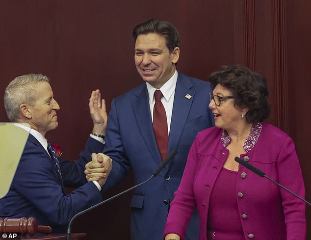 Florida Senate President Kathleen Passidomo (R), who switched her support to Trump after DeSantis dropped out, would not be asked whether she would support the bill