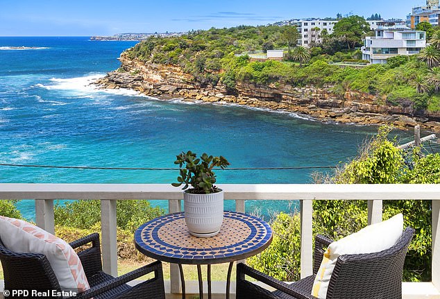 In March it was revealed that Jackie had spent $13.25 million on a three-storey oceanfront home in Clovelly at open auction.  Pictured: Clovelly House