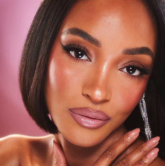 Jourdan looked beautiful in the campaign with her light pink lip