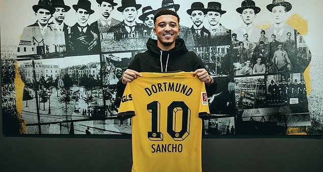 Jadon Sancho sealed a move from Manchester United to Borussia Dortmund earlier in the period