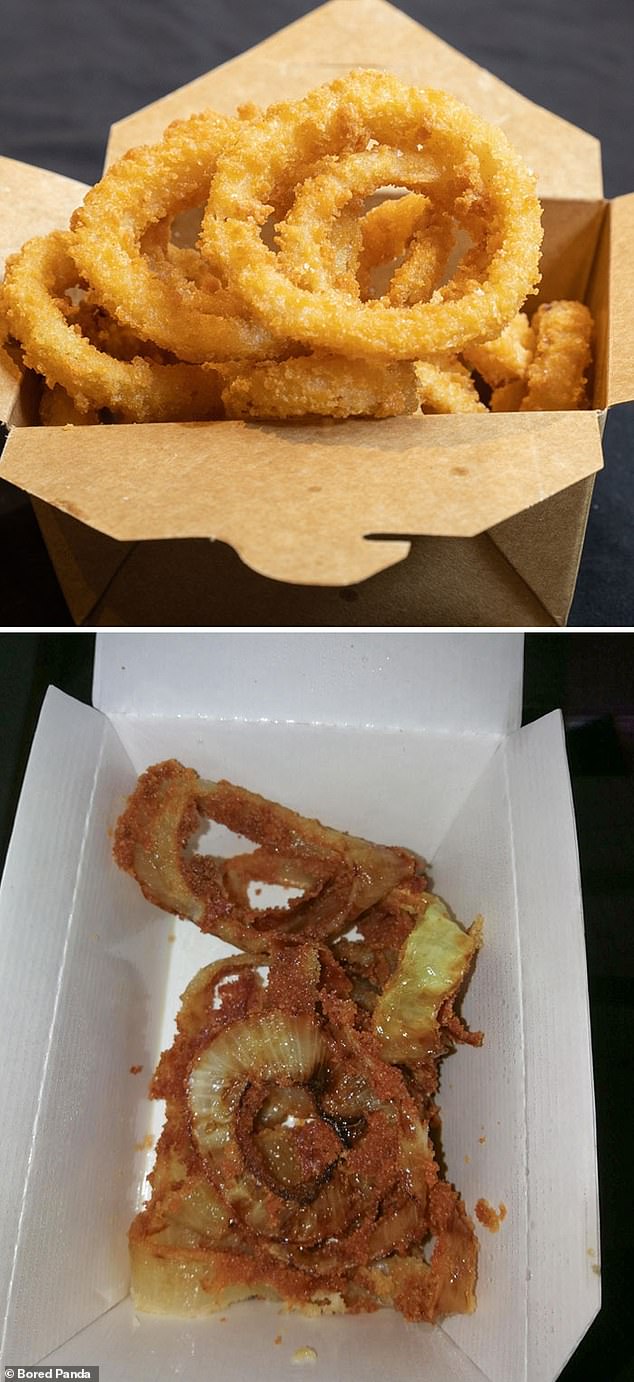 When you order food you often don't expect it to look exactly like the picture, but this is just ridiculous