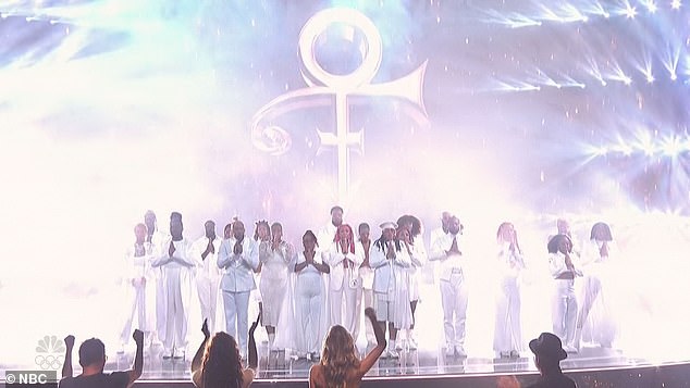 Sainted Trap Choir wore all-white outfits while covering Prince's Purple Rain