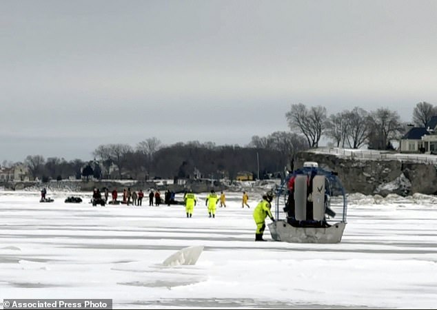 Seven people were able to get back to shore themselves by airboat