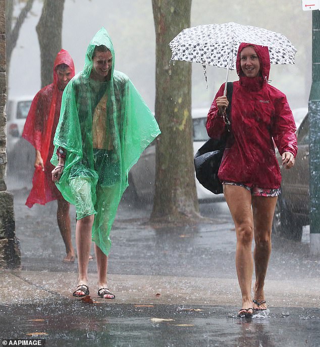 Residents in Melbourne's south-east should also expect a chance of isolated showers