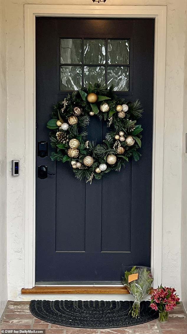 In Yu's wake, flowers were left at the door of Chen and Yu's home in Santa Clara