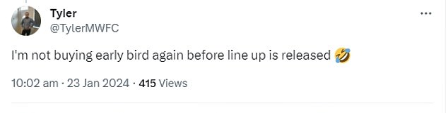 Furious fans took to X, formerly Twitter, to complain about the line-up at the festival, which takes place at Heaton Park in Manchester from June 8 to 9.