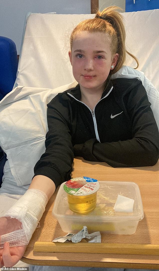 Amelia, 13, is showing signs of improvement in hospital after doctors battled to save her sight