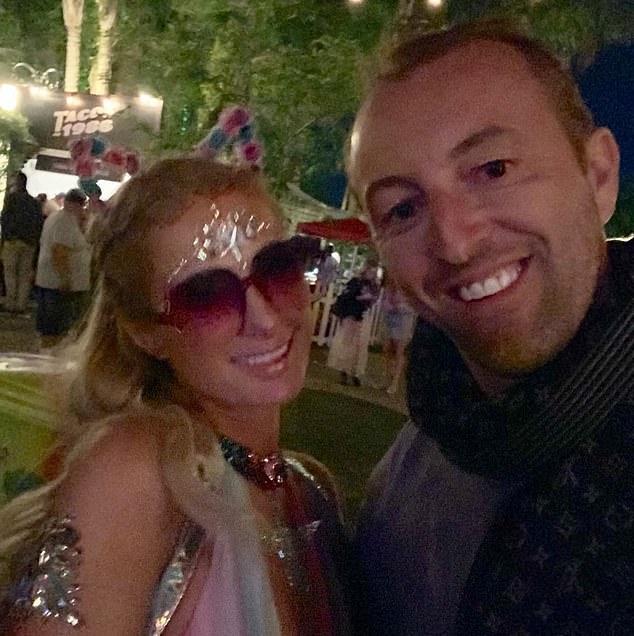 Mario-Max pictured with Paris Hilton in 2019. He has connections dating back to William of Orange, which would make him a very distant cousin of the British Royals