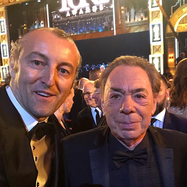 He took a selfie with Lord Andrew Lloyd Webber in 2018.