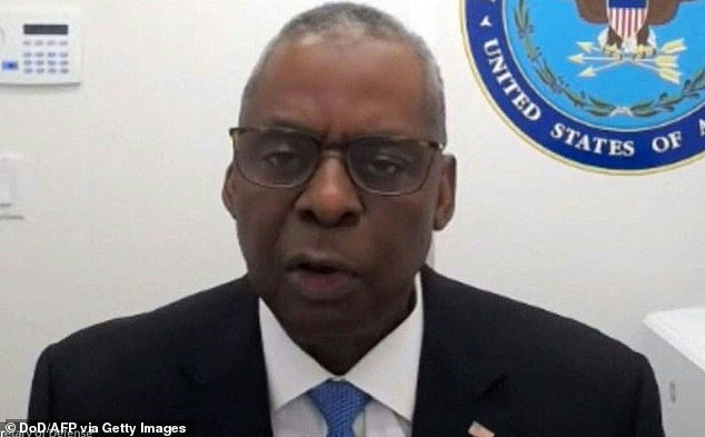 Defense Secretary Lloyd Austin took part in a Zoom meeting on Ukraine