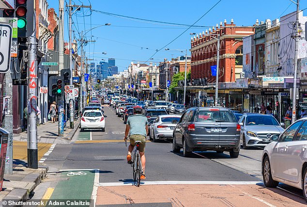 The hook bends usually occur when driving next to a tram line in Melbourne