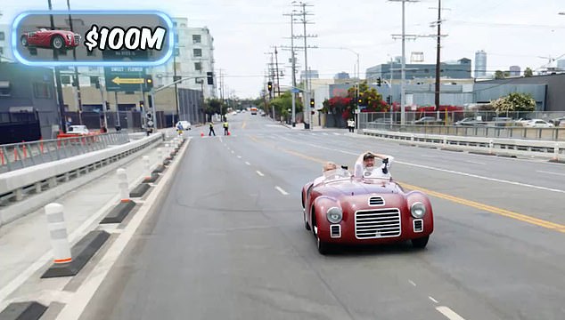 The $100 million car in the video, which came from a museum, was only allowed to be driven onto a bridge by a museum representative.  However, MrBeast was allowed to sit in a passenger seat