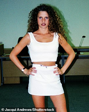 Katie Price pictured at the start of her modeling career in 1995