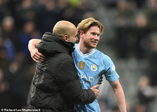 Pep Guardiola will be happy with the return of Kevin de Bruyne to his team at a crucial point