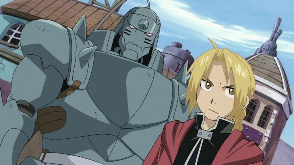 Alphone Elric and his brother Edward, the 'Fullmetal Alchemist'.