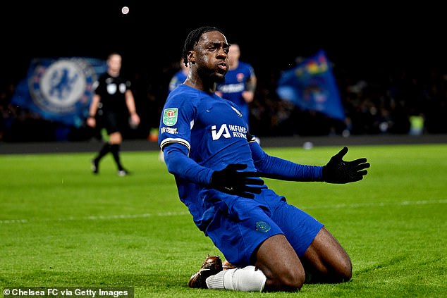 Disasi scored Chelsea's third goal in their 6–1 defeat to Middlesbrough at Stamford Bridge