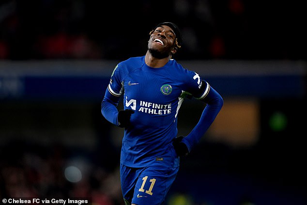 Madueke scored Chelsea's sixth goal to secure a place in the Carabao Cup final