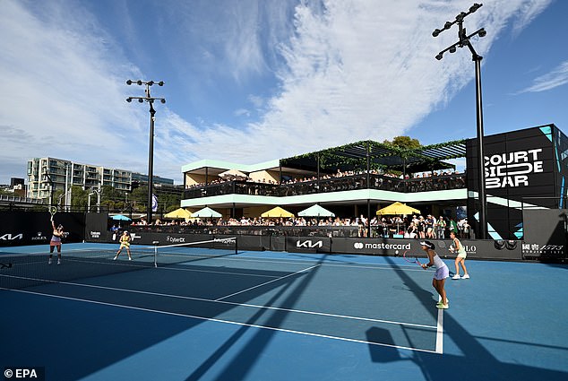 Not everyone is a fan of the new courtside bar that was installed during the Australian Open