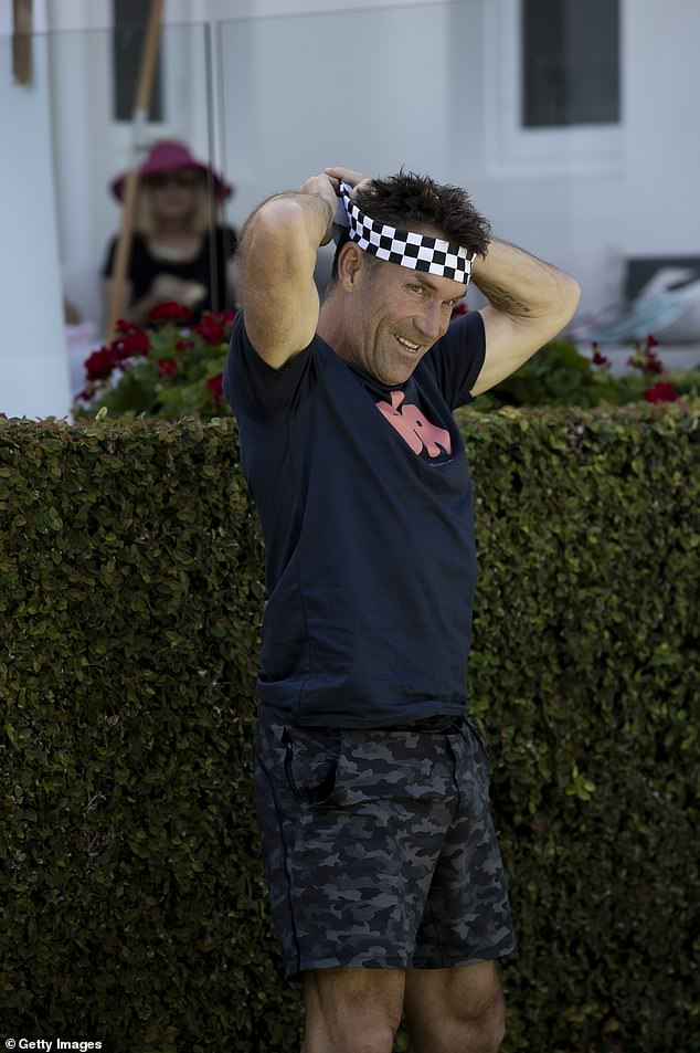 Pat cemented his status as a tennis legend by tying his signature black-and-white checkered bandana over his forehead