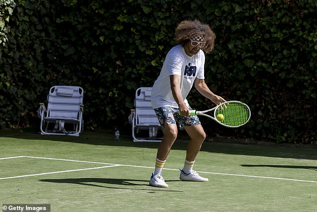 American rapper and tennis enthusiast Redfoo (photo) also participated