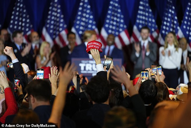 Hundreds of supporters gathered at the Nashua Sheraton hotel to celebrate the victory