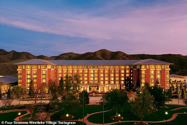 A representative has since shared with DailyMail.com that the report of Britney's ban from the Four Seasons in Westlake Village was untrue (the hotel pictured)