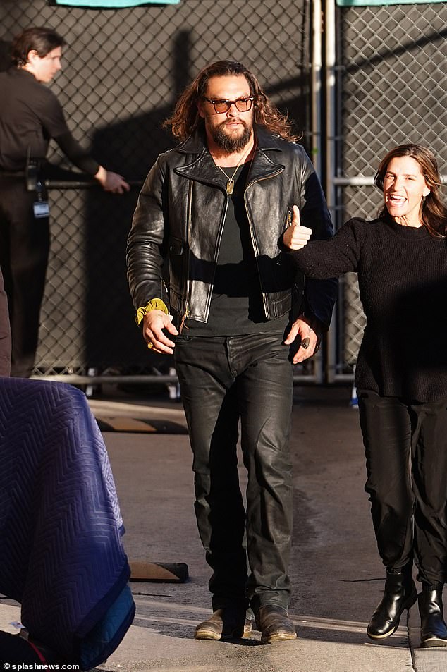 Momoa was on Jimmy Kimmel Live to promote his new Max docu-series On the Roam, in which he travels across the country on his motorcycle to interact with a wide variety of different people, which debuted on January 18.