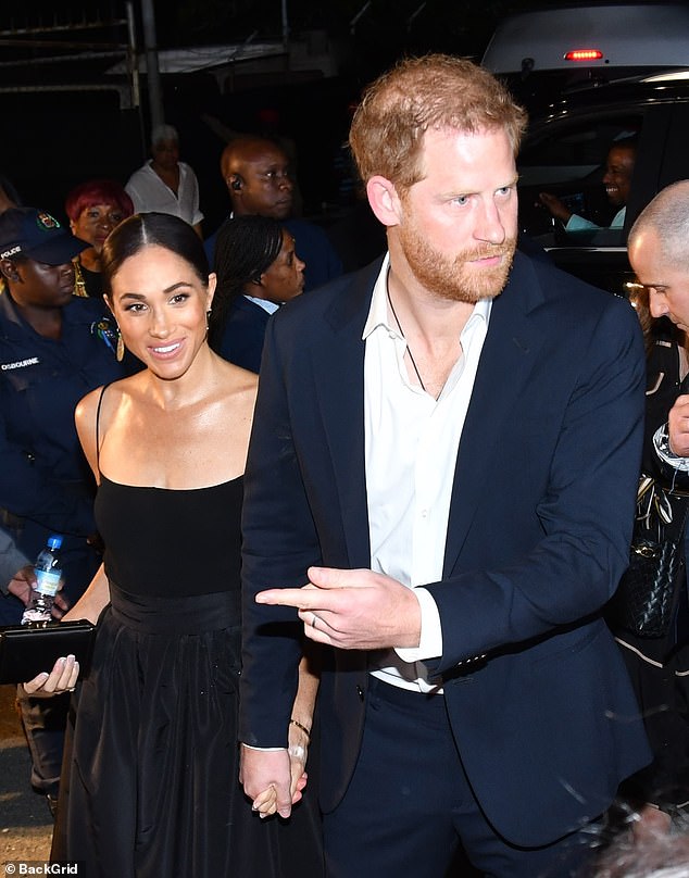 Prince Harry and Meghan Markle at the Bob Marley movie red carpet premiere last night