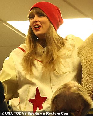 Swift attended the Chiefs-Bills game on Sunday