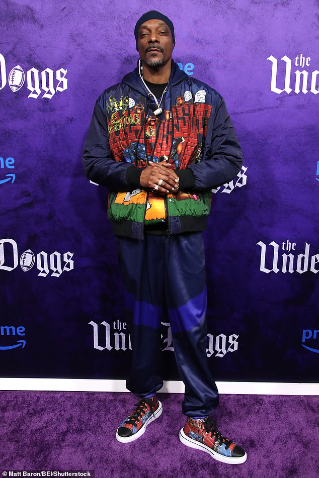 The 52-year-old legendary rapper – born Calvin Cordozar Broadus Jr.  – put on a brave face at the premiere of Underdoggs on Tuesday evening