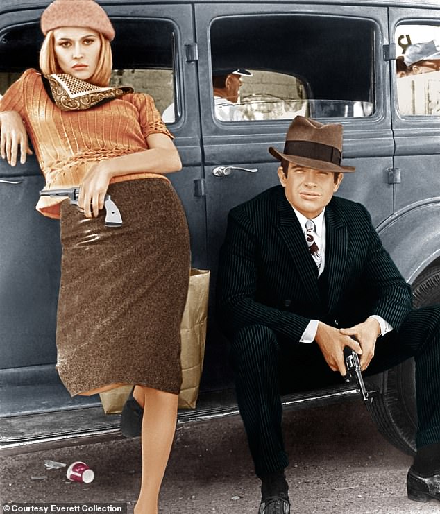 Here Warren can be seen in his twenties in the 1967 film Bonnie And Clyde with Faye Dunaway