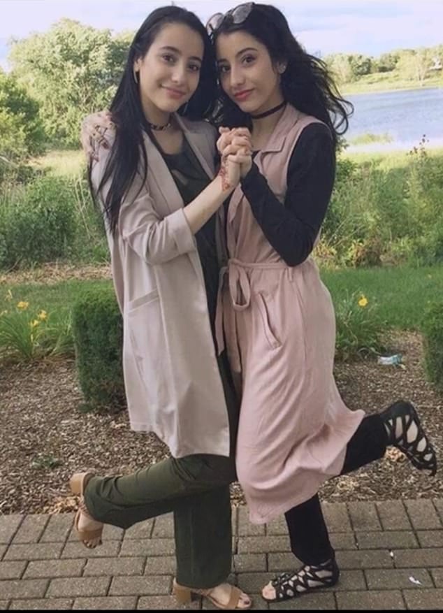 Halema and Zahia Kassem, 25, were murdered yesterday in their Tinley Park home, along with their mother and younger sister