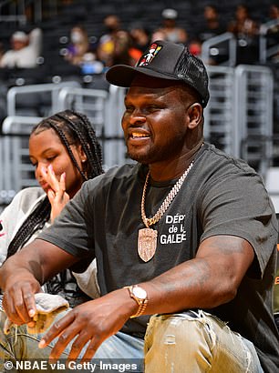 Former NBA player Zach Randolph attends a game between the Dallas Wings and Los Angeles Sparks on August 14, 2022