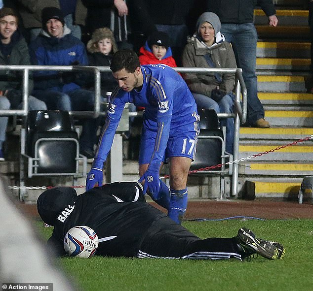 The Belgian was sent off during Chelsea's EFL Cup semi-final away to Swansea after appearing to kick Morgan