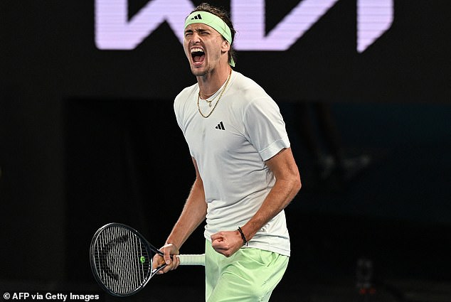 Zverev only achieved his first-ever victory over a top-five player at a Grand Slam on Wednesday