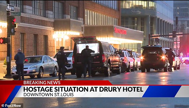 EMS crews were seen at the scene alongside St. Louis police and SWAT teams.  There is no word on injuries