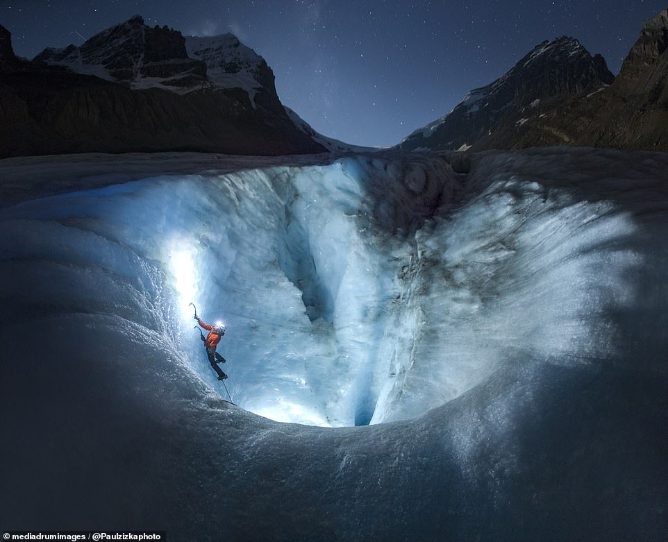 Zizka made the images in the Canadian Rockies and in places around Jasper National Park.  The above shot was taken in Banff