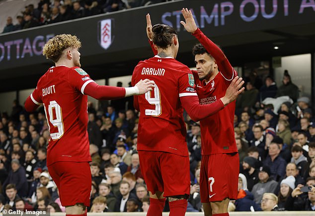 Liverpool reached the Carabao Cup final with a 1–1 draw against Fulham in the second leg