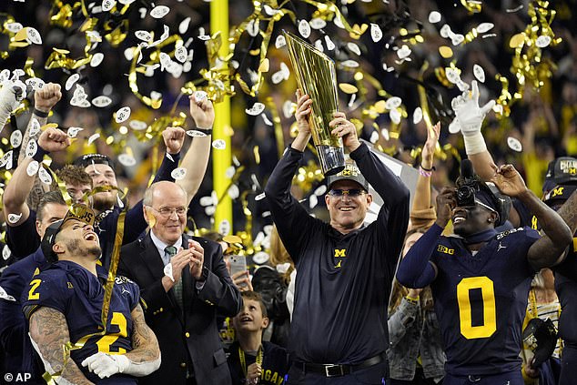 Harbaugh ended his stint at Michigan by winning the National Championship earlier this month