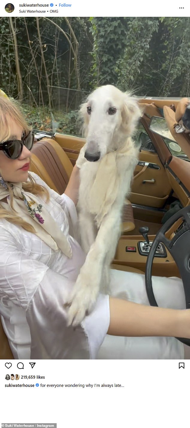 Suki recently shared an adorable video with her dog to promote her new song OMG