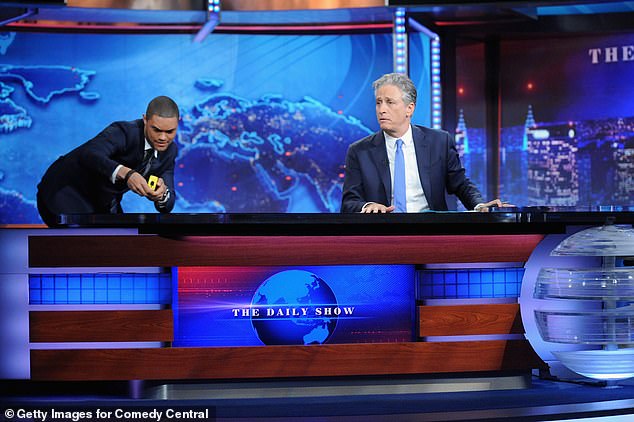 Stewart hosted The Daily Show for sixteen years and handed it over to Trevor Noah in 2015