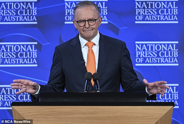 Mr Albanese channeled former Prime Minister Howard as he delivered his National Press Club speech on Thursday – his chance to sell the new phase three tax cuts to voters