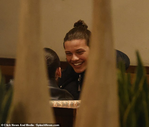 The pair enjoyed their time away from their Strictly co-stars on a low-key date at Nandos last week (pictured)