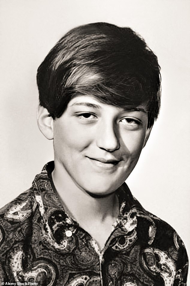 Stephen said: 'I am, as I think most people are, interested in the idea of ​​an old age that is as pain-free as possible and where there is not too much cognitive loss' (pictured at age 14)