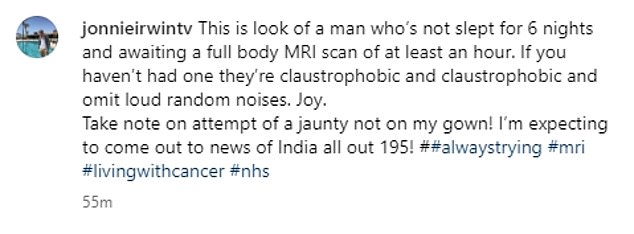 The 50-year-old A Place In The Sun presenter is battling terminal cancer and was at Newcastle's Freeman Hospital for a full MRI scan