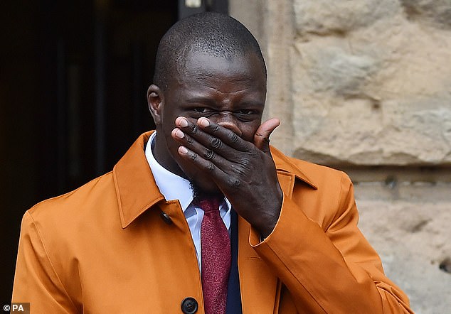 Mendy cried as he left Chester Crown Court last July after being found not guilty of one count of rape and one count of attempted rape at a retrial.