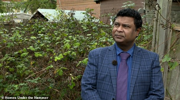 The mansion was eventually bought at auction by mortgage lawyer Ravi, who paid £411,500 (Ravi pictured in photo)